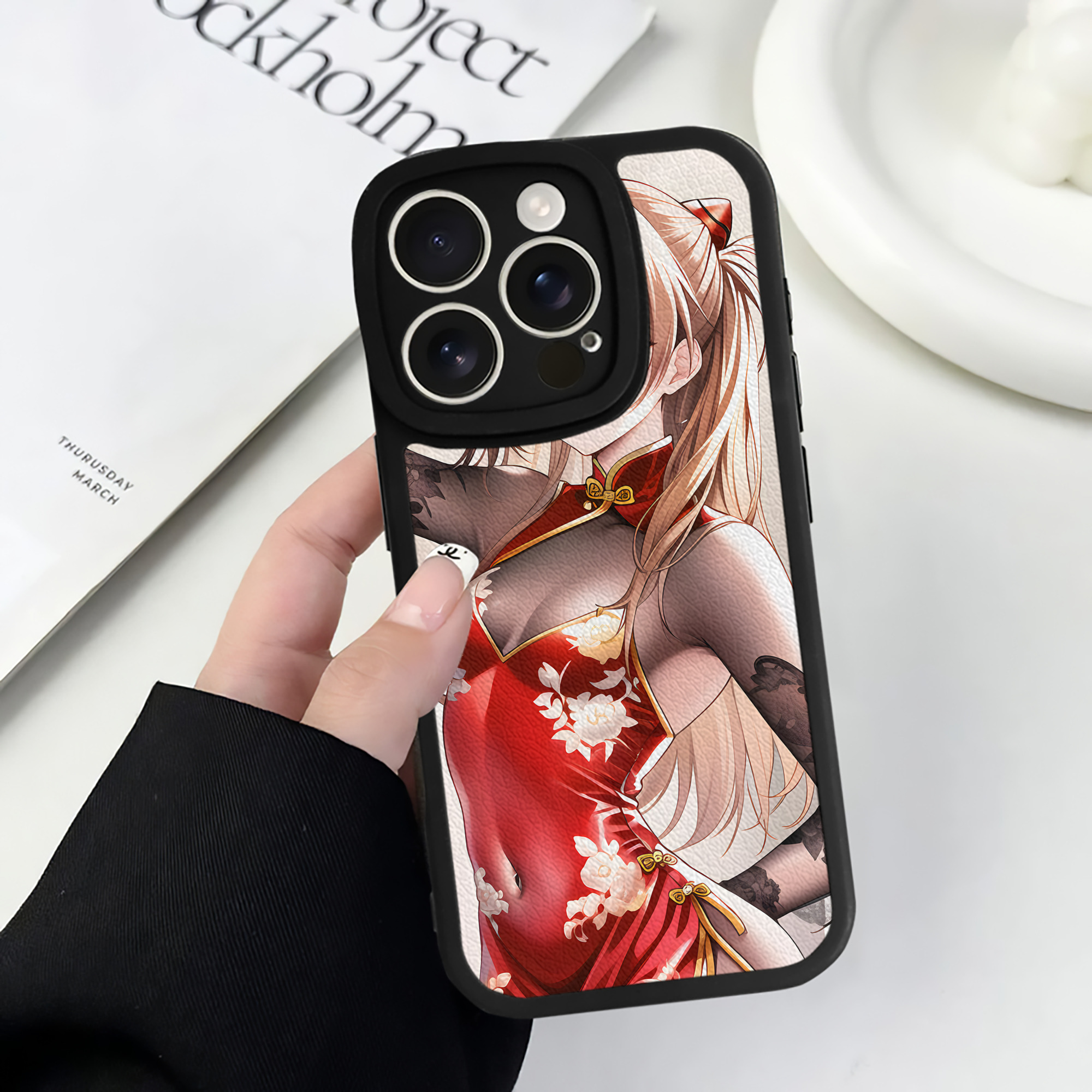 （画像用） EVA 新世紀エヴァンゲリオン 【iPhone 16シリーズ対応】シリコンスマホケース（レザー調） 材質：シリコン